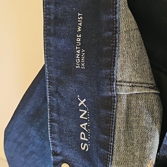 Spanx Signature Waist Back Zip Skinny Jeans 32 - Picture 5 of 5